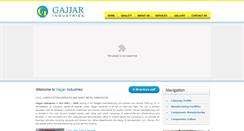 Desktop Screenshot of gajjarindustries.com