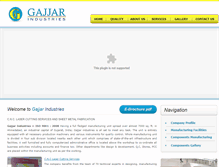 Tablet Screenshot of gajjarindustries.com